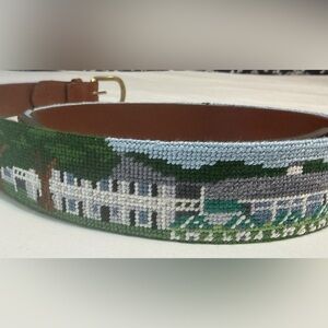 Masters Tournament Needlepoint Belt